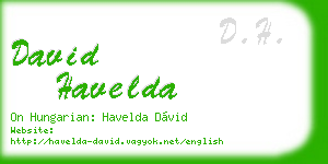 david havelda business card